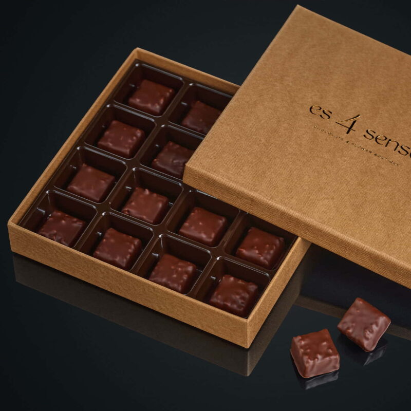 caja 16 bombones chocolate